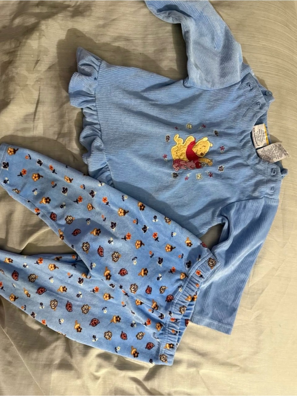 Disney Light Blue Winnie the Pooh Girls Matching Set